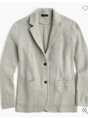 J. Crew Gray Merino Wool Sweater Blazer